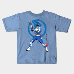 Blue Ranger sumi e Kids T-Shirt